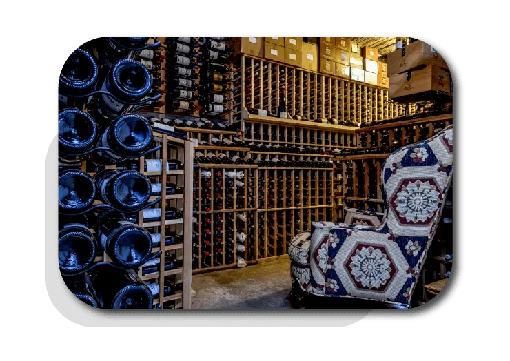 wine bottles warehouse