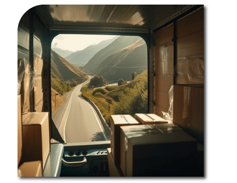 loading wine bottles in a truck
